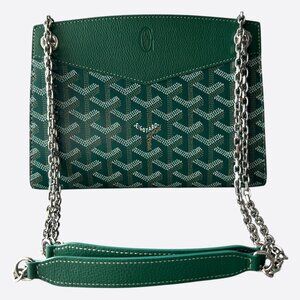Goyard Green Structured Roulette PM